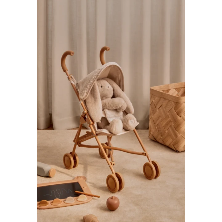 Wózek dla lalek Liewood Elsie, widok na siedzisko i uchwyt wózka