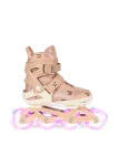 Light Up Roller Skates rolki regulowane różowe w wisienki