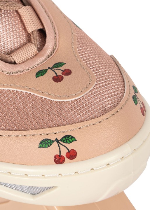 Konges Sløjd rolki regulowane Light Up Roller Skates wiśniowy róż detal buta