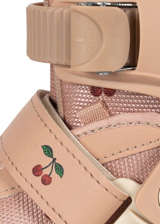 Konges Sløjd rolki regulowane Light Up Roller Skates wiśniowy róż wnętrze i wyściółka