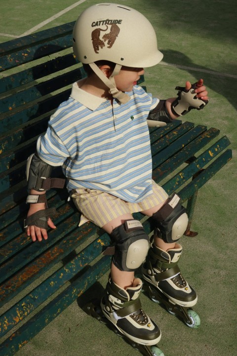 Konges Sløjd rolki Light Up Roller Skates oliwkowy zdjęcie lifestyle 4