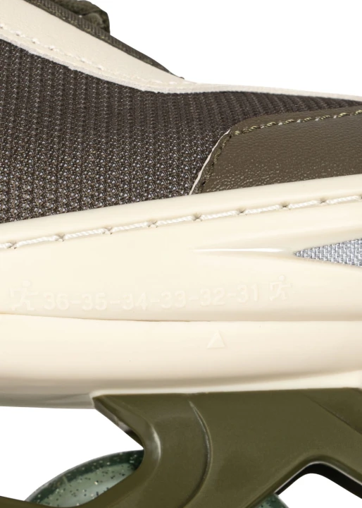 Konges Sløjd rolki regulowane Light Up Roller Skates oliwkowy detal płozy