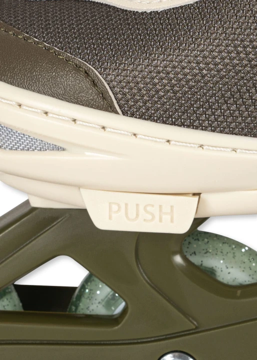 Konges Sløjd rolki regulowane Light Up Roller Skates oliwkowy detal klamry