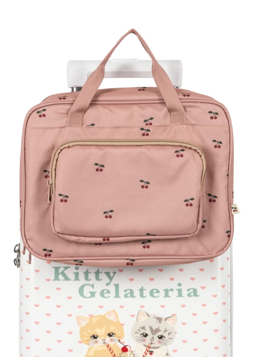 Konges Sløjd Holiday Essentials Bag torba podróżna wiśnie wnętrze i zawartość