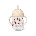 Kubek tritanowy ze słomką biedronka 300 ml