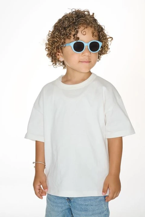 dooky bora bora okulary przeciwsloneczne reef blue na dziecku blond