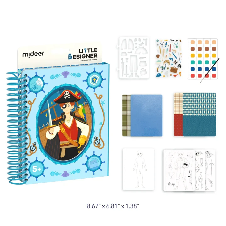 elementy zestawu kreatywnego poszukiwacz przygód mideer