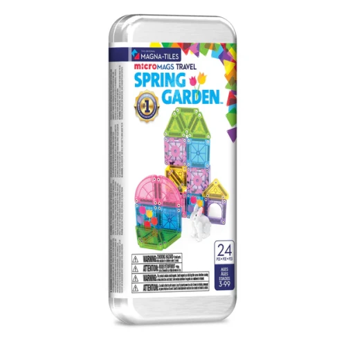 klocki magnetyczne micromags spring garden travel 24 el opakowanie