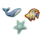 Zabawki do nauki nurkowania Ocean World 3 szt.