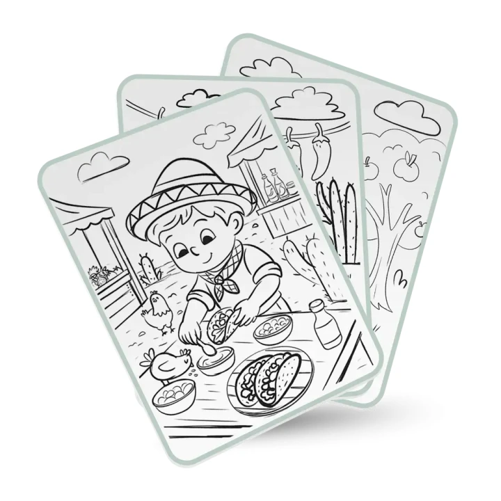 kidywolf-kidydraw-pad-food-around-the-world-szablony-do-rysowania