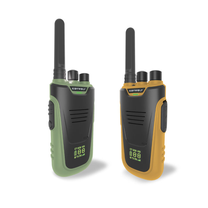 walkie-talkie-dalekiego-zasiegu-kidytalk-zielono-pomaranczowe-produkt-2