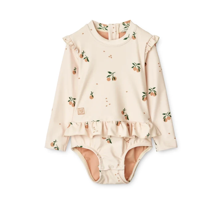 Kostium kąpielowy niemowlęcy Sille Peach / Sea shell LIEWOOD