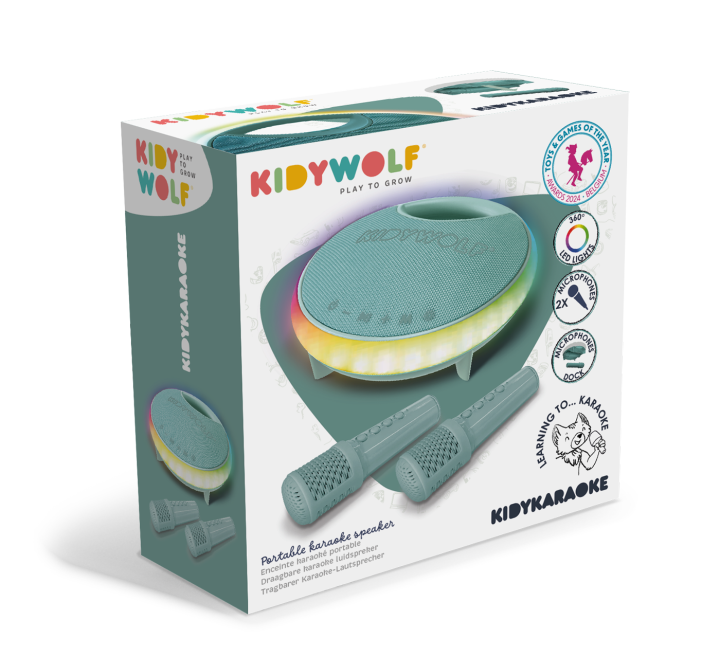 Kidywolf KIDYKARAOKE przenosny glosnik karaoke opakowanie