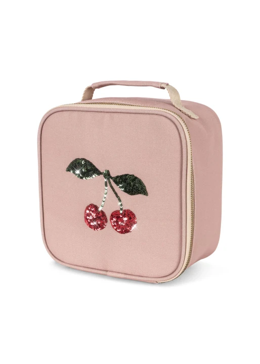 Konges Sløjd Clover Thermo Lunch Bag Cherry torba termiczna widok pod kątem