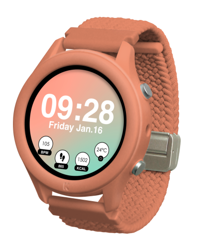 kidywolf-k-watch-coral-smartwatch-dla-dzieci-widok-z-przodu