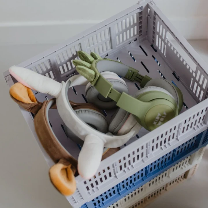 KIDYWOLF KIDYEARS Dino, słuchawki z innymi modelami w koszyku
