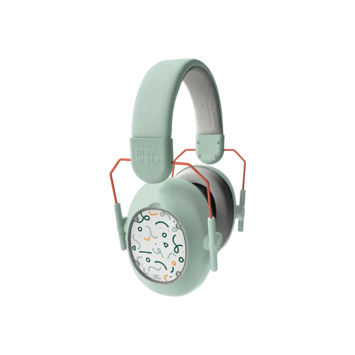 kidywolf-kidynoise-green-nauszniki-przod