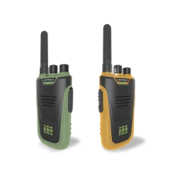 KIDYTALK Green & Orange zestaw krótkofalówek Walkie Talkie