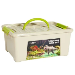 Mideer – Zestaw figurek dinozaurów 24 szt.