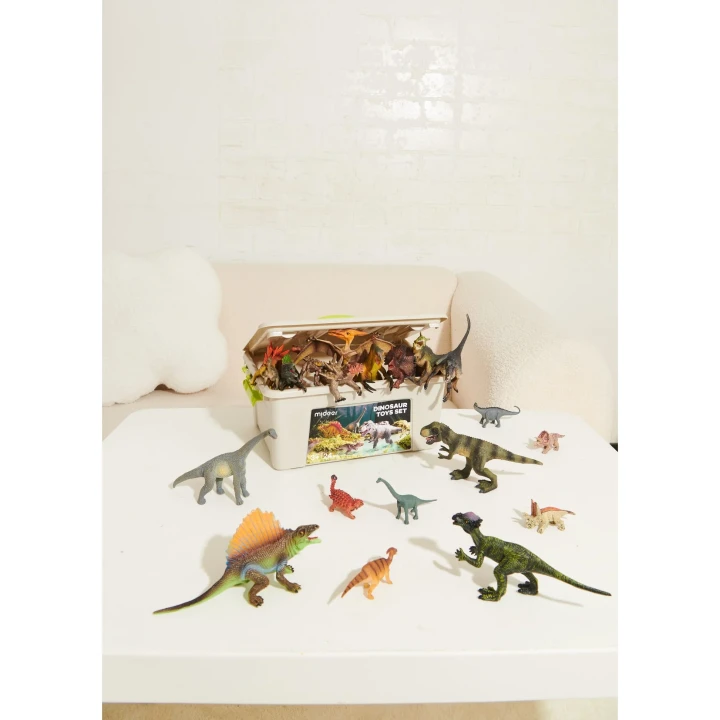 Duże i małe figurki dinozaurów Mideer do zabawy i nauki