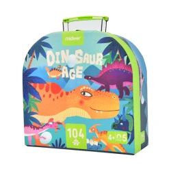 Puzzle w walizce Era Dinozaurów – 104 elementy