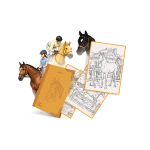 KIDYDRAW-PAD Horses – wkład z 30 ilustracjami koni do odrysowania 8+