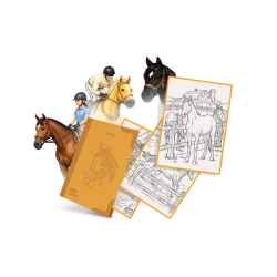 KIDYDRAW-PAD Horses – wkład z 30 ilustracjami koni do odrysowania 8+