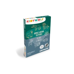 KIDYDRAW-MINI Zwierzęta świata, ocean i piraci – wkład z 60 kartami