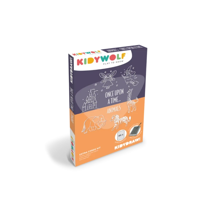 KIDYWOLF KIDYDRAW-MINI Baśnie i zwierzęta wkład 60 kart