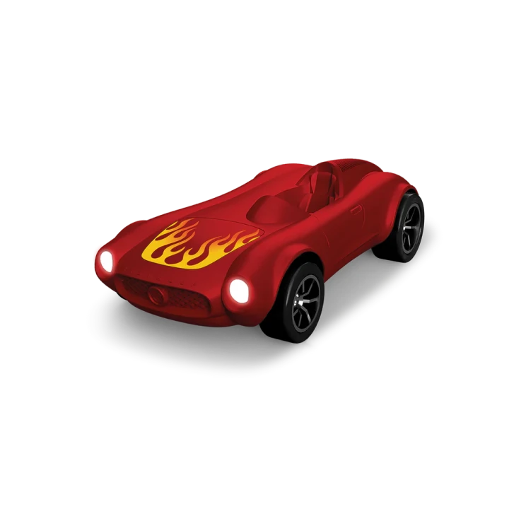 KIDYWOLF KIDYCAR czerwone auto widok z przodu
