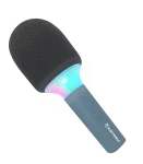 Mikrofon karaoke z efektami LED i zmianą głosu Kidymic niebieski