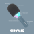 Niebieski mikrofon karaoke KIDYMIC KIDYWOLF – Bluetooth, LED i wbudowany głośnik 5 W