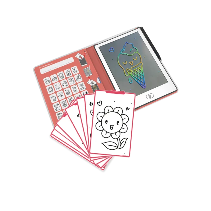 Zestaw KIDYDRAW MINI Kawaii z tabletem LCD, rysikiem i ilustracjami do rysowania