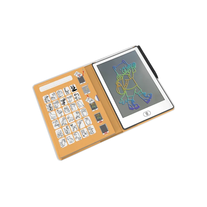 Otwarty tablet LCD KIDYDRAW MINI Animals z ekranem do wielokrotnego rysowania i kasowania