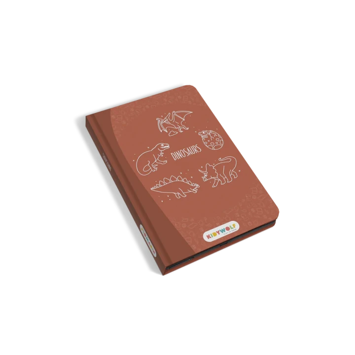 KIDYDRAW MINI Dinozaury – tablet LCD do rysowania dla dzieci 8,2″ z 30 ilustracjami dinozaurów