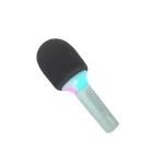Mikrofon karaoke z efektami LED i zmianą głosu Kidymic zielony