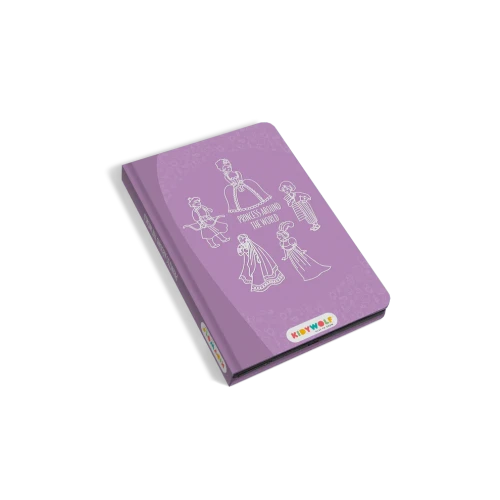 KIDYDRAW MINI Princess – fioletowy tablet LCD do rysowania dla dzieci z ilustracjami księżniczek