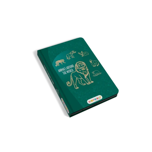 KIDYDRAW MINI Animals Around the World – zielony tablet LCD do rysowania dla dzieci 8,2″ z ilustracjami zwierząt świata