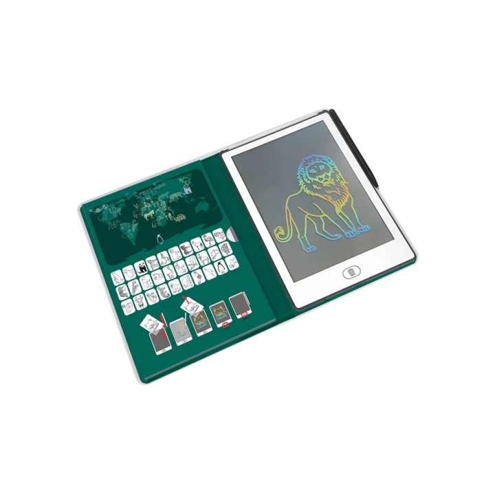 KIDYDRAW MINI Animals Around the World z ekranem LCD i ilustracjami do odrysowywania