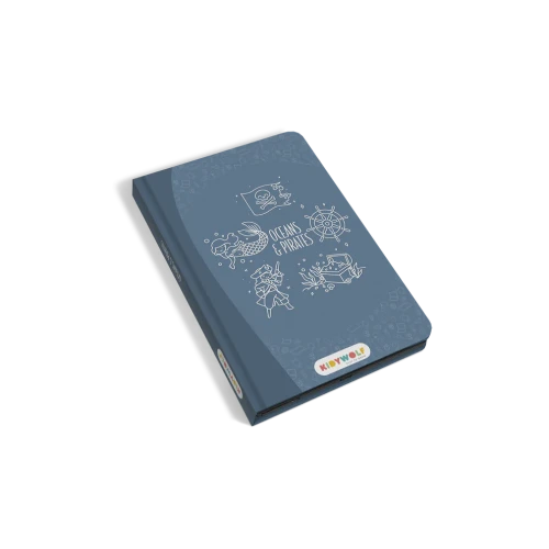 KIDYDRAW MINI Ocean i Piraci – tablet LCD do rysowania dla dzieci 8,2″ z 30 morskimi i pirackimi ilustracjami