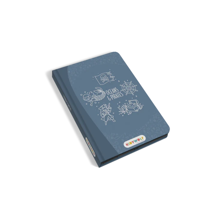 KIDYDRAW MINI Ocean i Piraci – tablet LCD do rysowania dla dzieci 8,2″ z 30 morskimi i pirackimi ilustracjami
