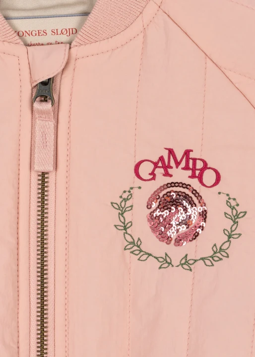 Okrągła aplikacja na piersi kurtki Juno Mellow Rose