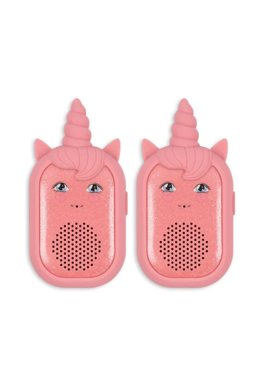 Konges Sløjd Glitter Unicorn Sparkling Pink zestaw 2 krótkofalówek dla dzieci
