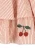 Haftowane wisienki na sukience Ellie Amour Stripe