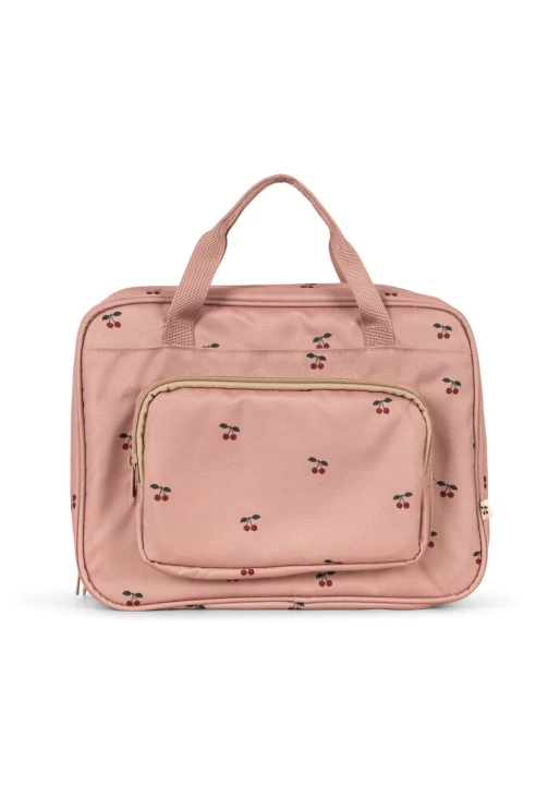 Różowa torba kreatywna Holiday Essentials Bag Cherry z kieszenią na suwak