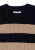 Sweter merino Vitum Blue Stripe okrągły dekolt i prążkowany splot