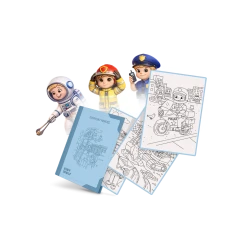 KIDYDRAW-PAD Everyday Heroes – wkład z 30 ilustracjami bohaterów codzienności 6+