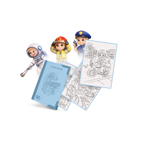 KIDYWOLF KIDYDRAW-PAD Everyday Heroes – wkład 30 ilustracji