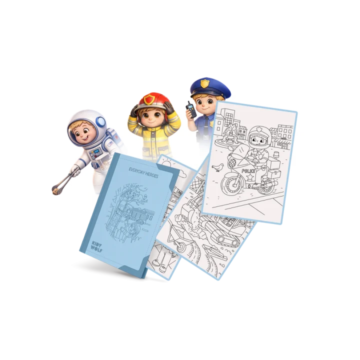 KIDYWOLF KIDYDRAW-PAD Everyday Heroes – wkład 30 ilustracji