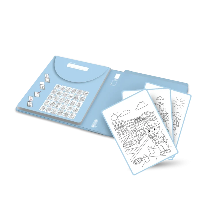 KIDYDRAW-PAD Everyday Heroes – otwarty wkład z kartami